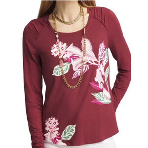 17. WOMENS CHICO’S 2/L DETAIL TOP